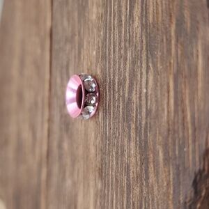 Barbie core metallic pink‎ charm